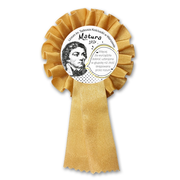 przypinka kotylion Matura Tadeusz Kościuszko