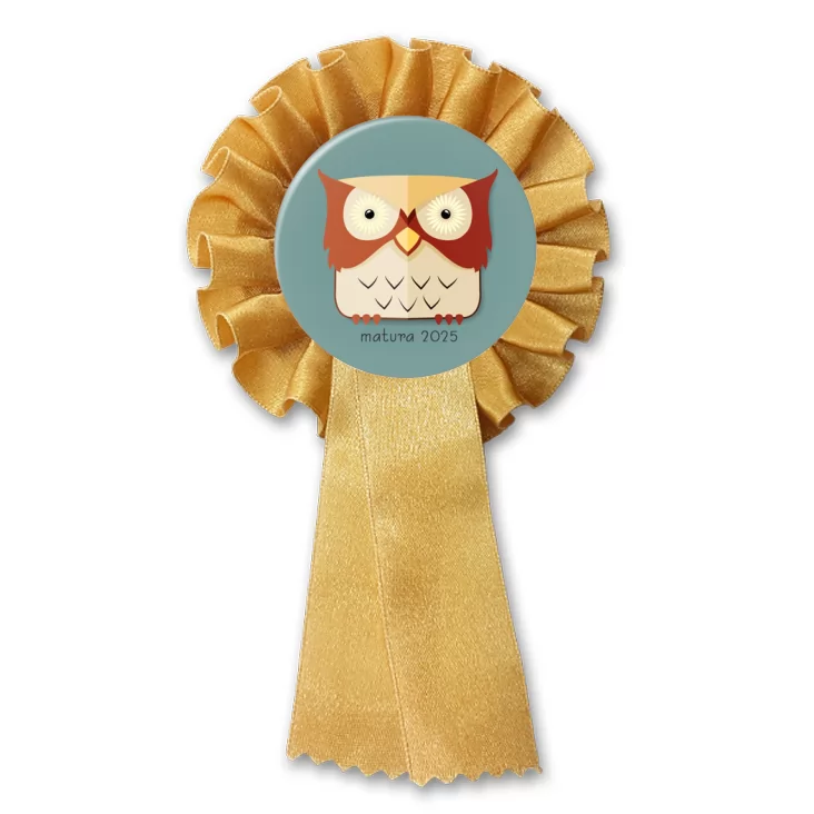 przypinka kotylion Matura Symbol Mądrości