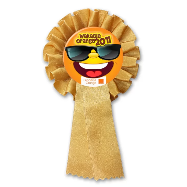 przypinka kotylion Wakacje Orange 2011
