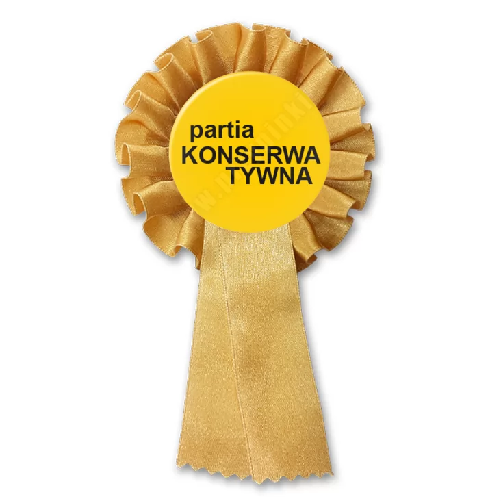 przypinka kotylion Partia konserwatywna