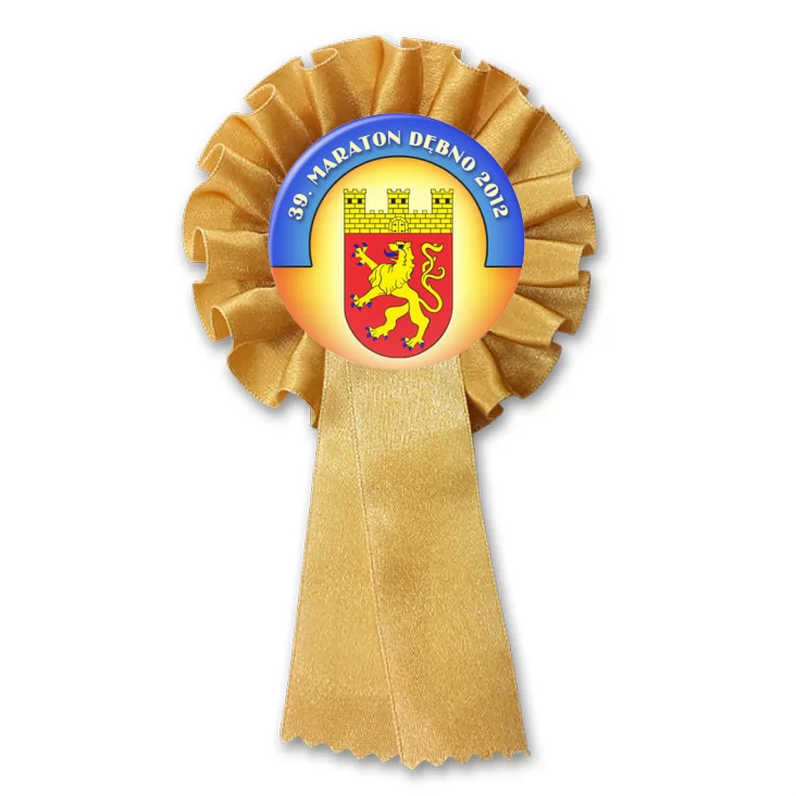 przypinka kotylion 39. Maraton Dębno 2012