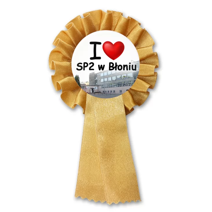przypinka kotylion I love SP2 w Błoniu