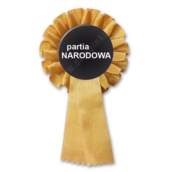 przypinka kotylion Partia narodowa
