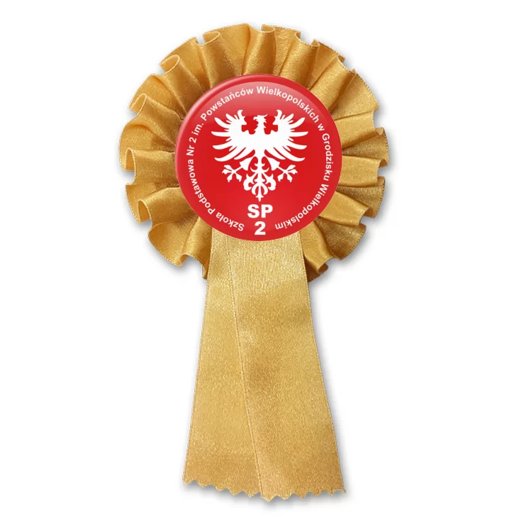 przypinka kotylion SP 2 w Grodzisku Wielkopolskim