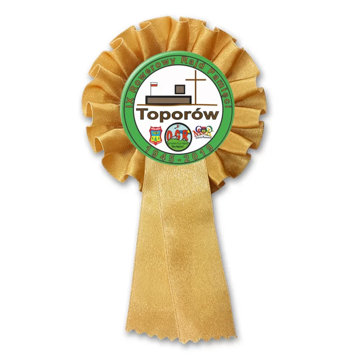 przypinka kotylion IX Rowerowy Rajd Pamięci