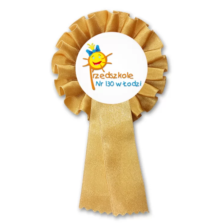 przypinka kotylion Przedszkole nr 130 w Łodzi
