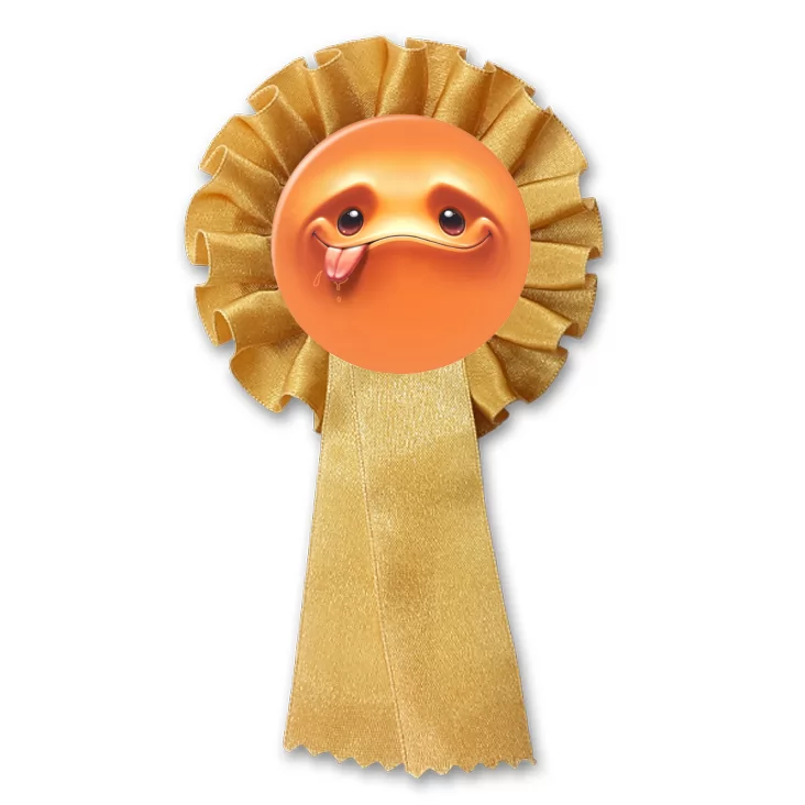 przypinka kotylion Buźka