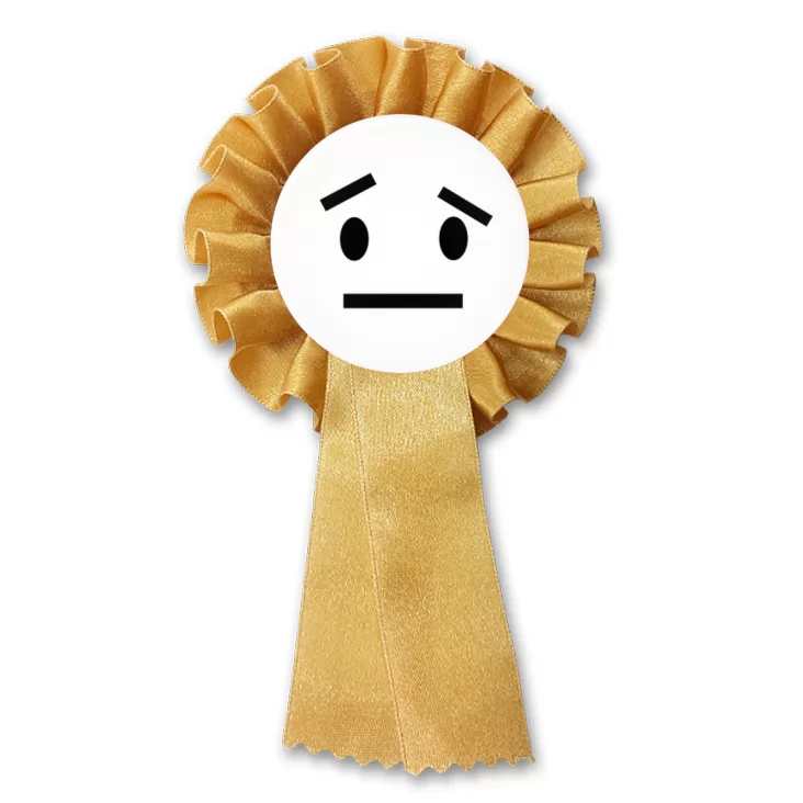 przypinka kotylion Buźka