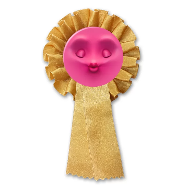 przypinka kotylion Buźka