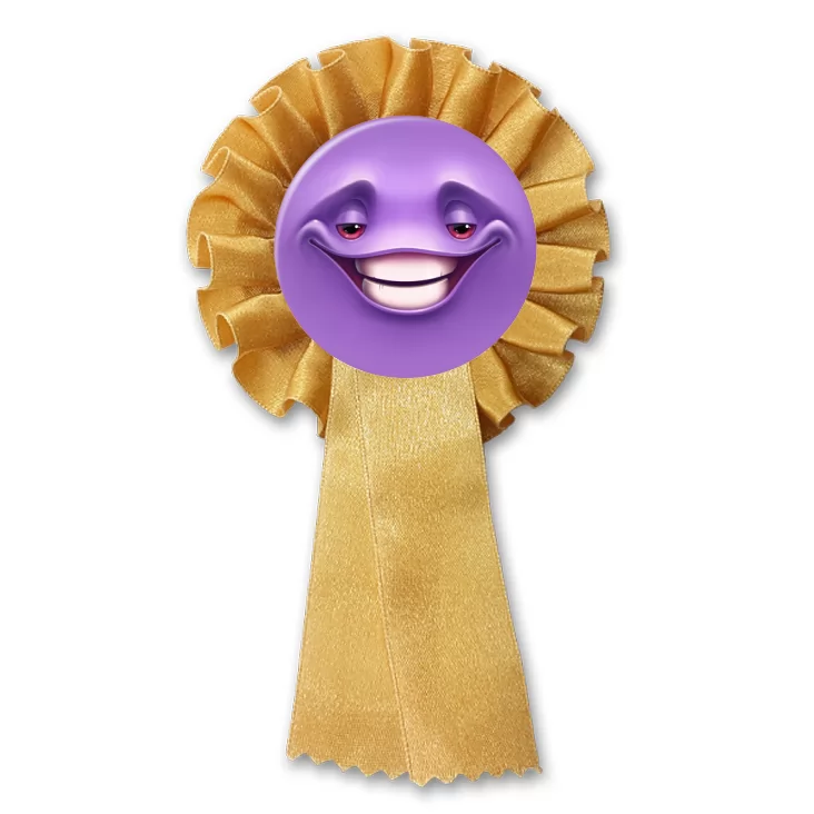 przypinka kotylion Buźka