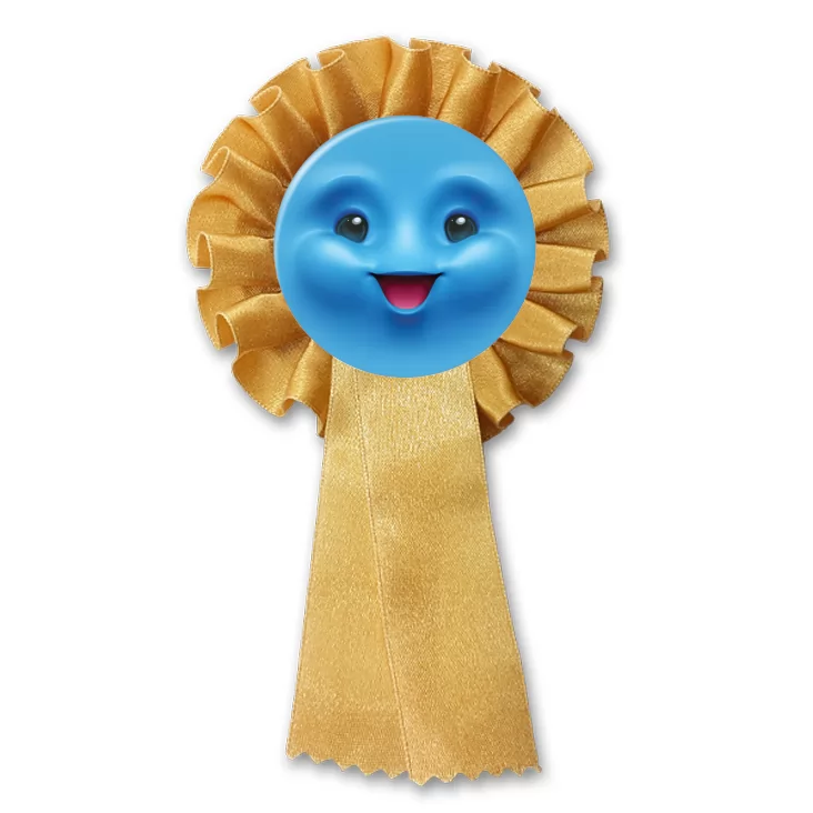 przypinka kotylion Buźka