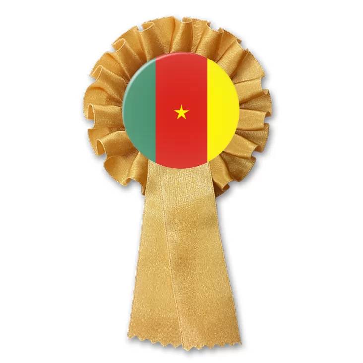 przypinka kotylion Flaga Kamerun