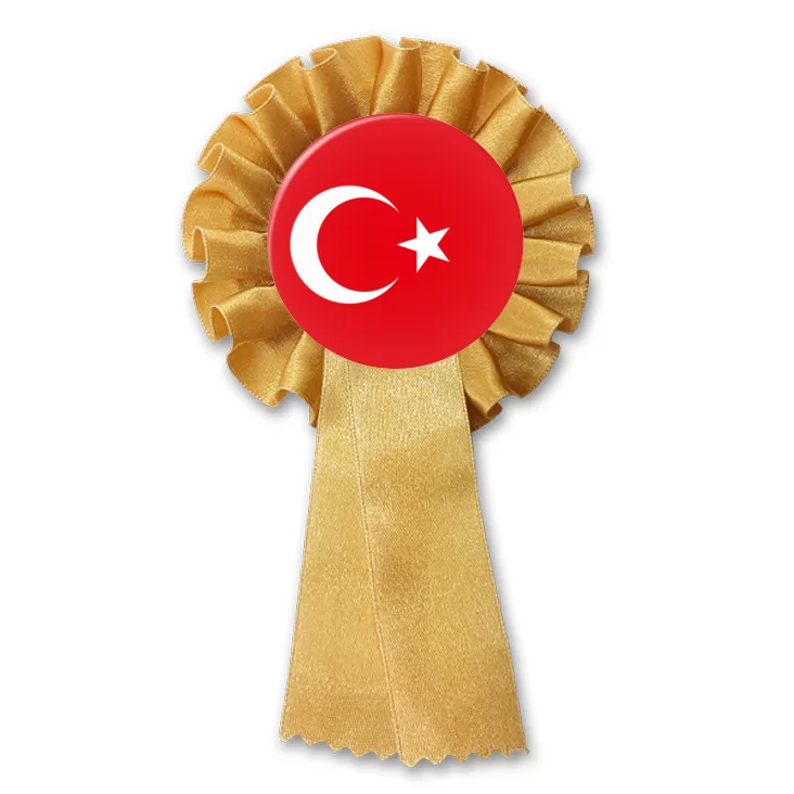 przypinka kotylion Flaga Turcja