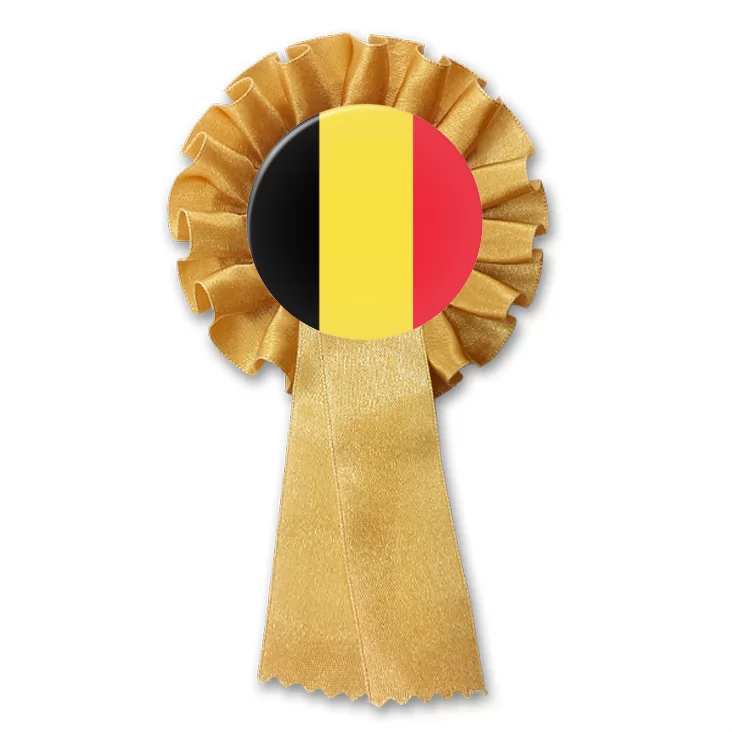 przypinka kotylion Flaga Belgia