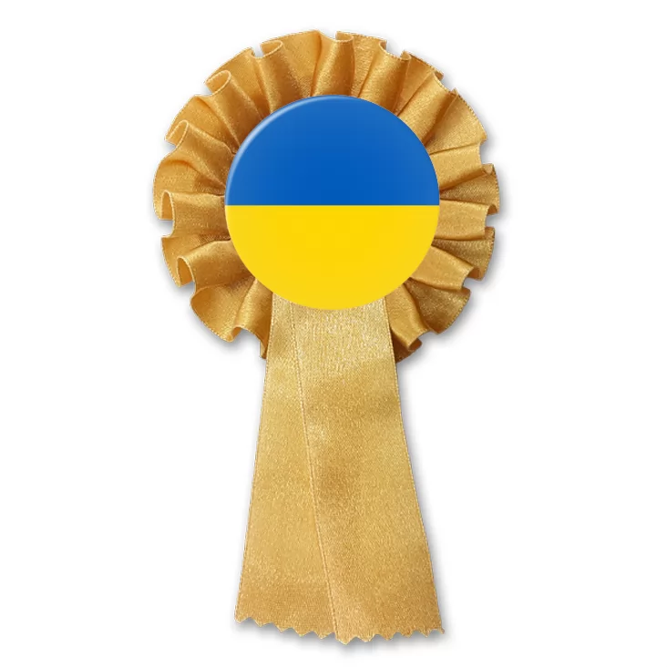przypinka kotylion Flaga Ukraina