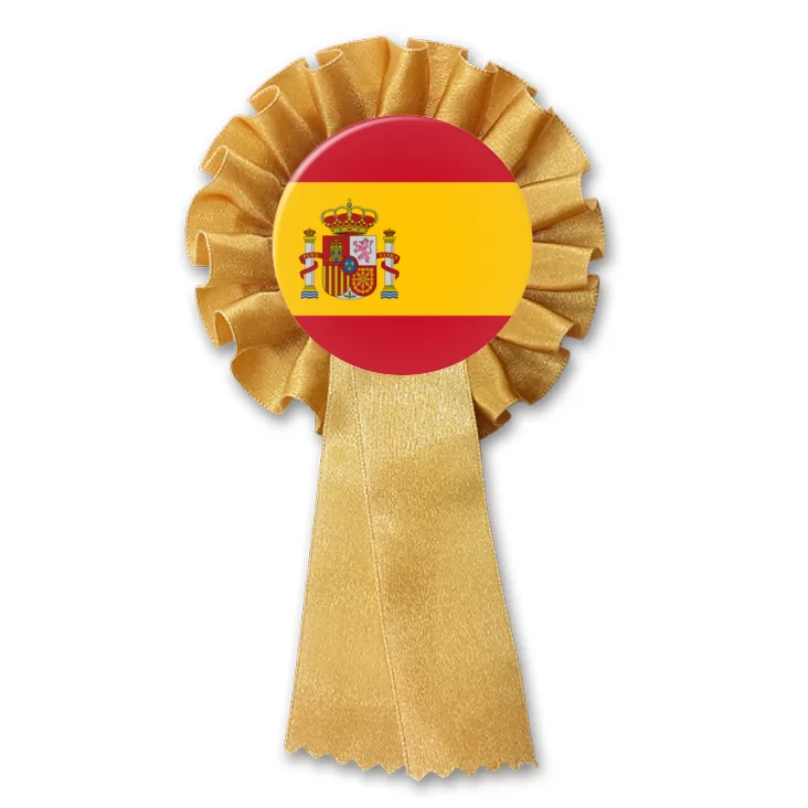 przypinka kotylion Flaga Hiszpania
