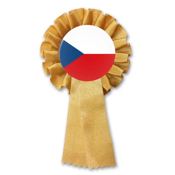 przypinka kotylion Flaga Czechy