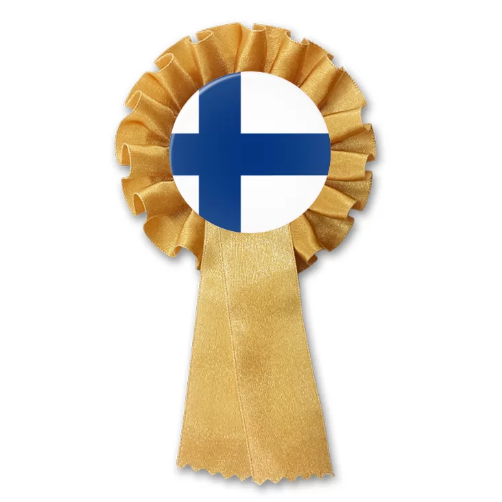 przypinka kotylion Flaga Finlandia