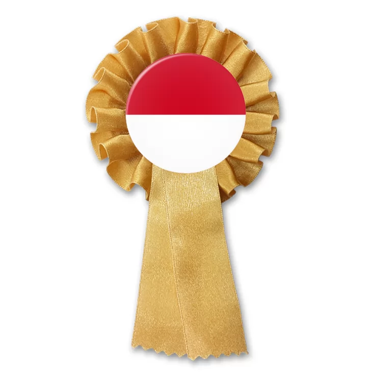 przypinka kotylion Flaga Monako