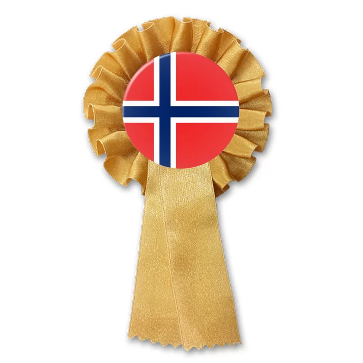 przypinka kotylion Flaga Norwegia