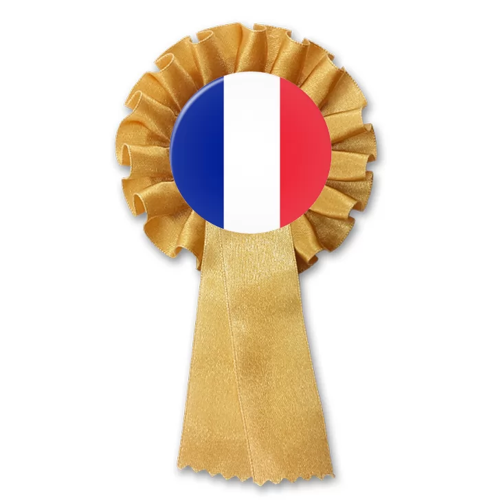 przypinka kotylion Flaga Francja