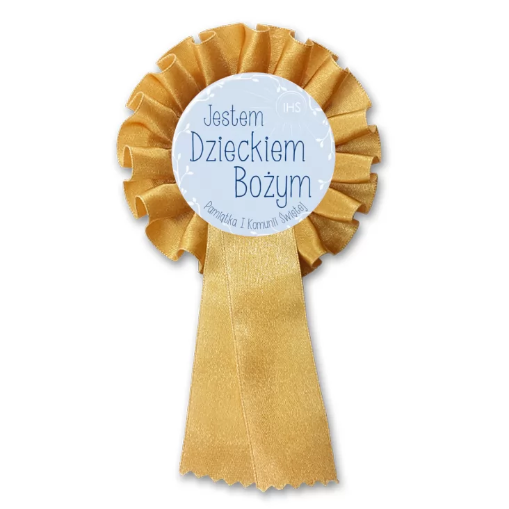 przypinka kotylion Jestem Dzieckiem Bożym