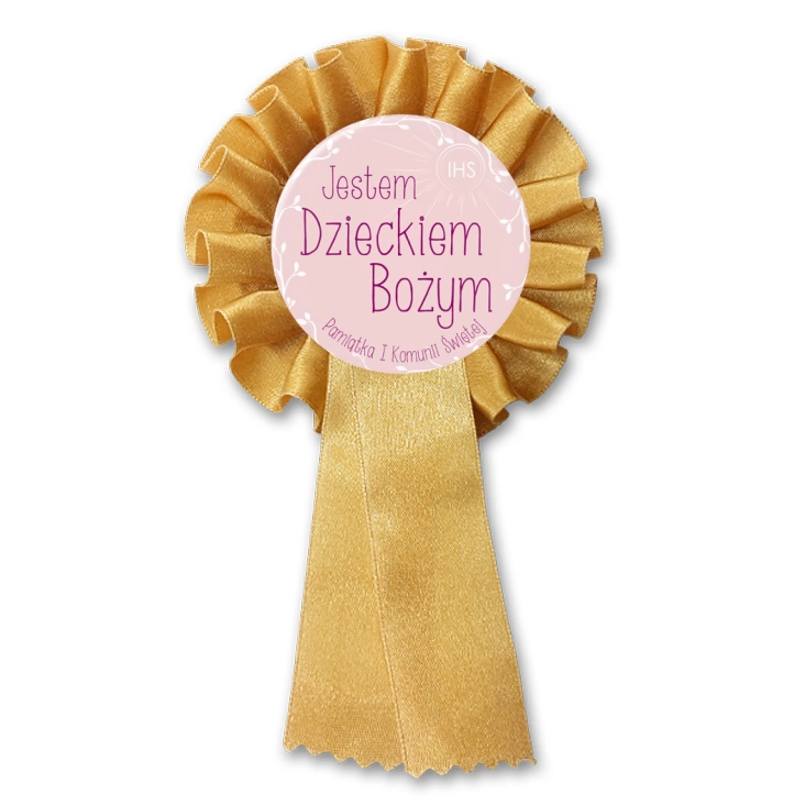 przypinka kotylion Jestem Dzieckiem Bożym