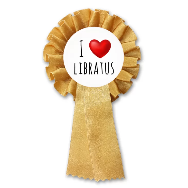 przypinka kotylion I love Libratus