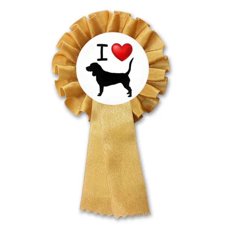 przypinka kotylion I love beagle