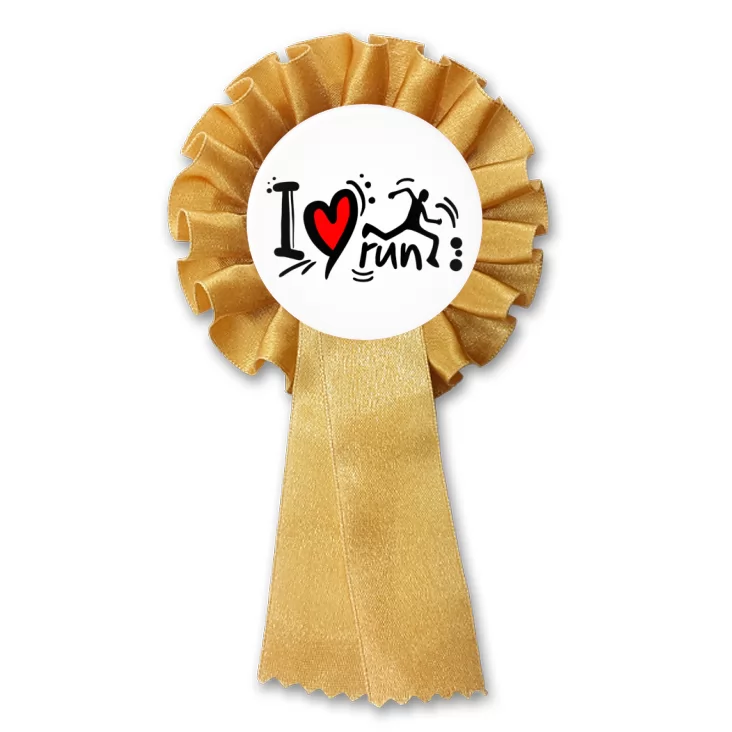 przypinka kotylion I love run