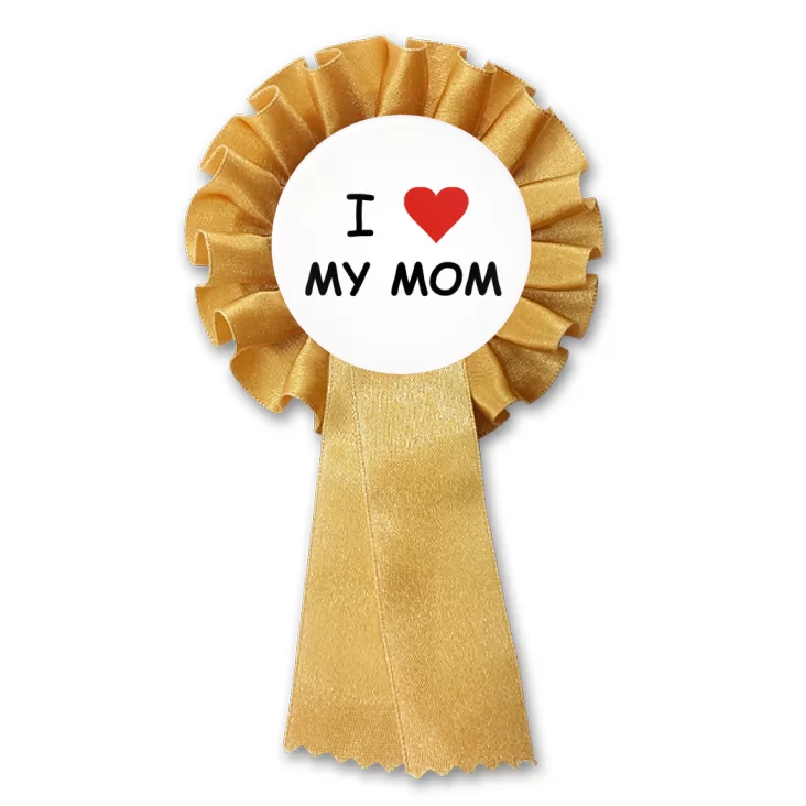 przypinka kotylion I love my mom