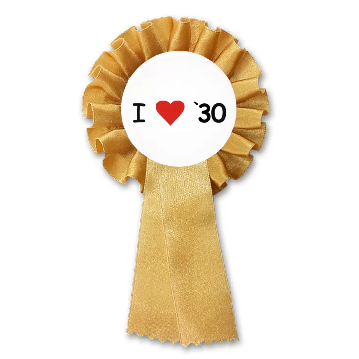 przypinka kotylion I love `30