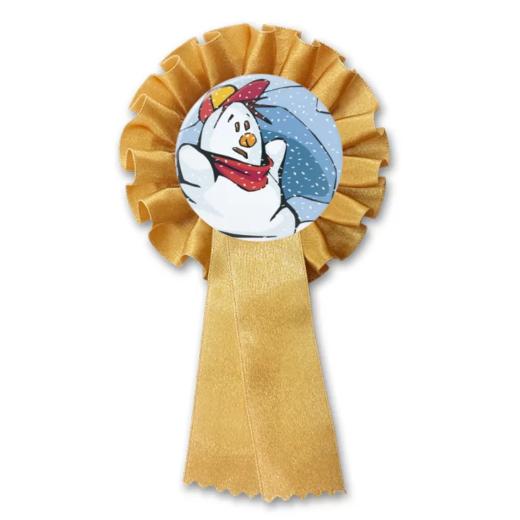 przypinka kotylion Bałwan