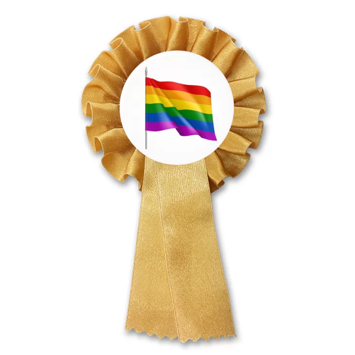 przypinka kotylion LGBT flaga tęczowa