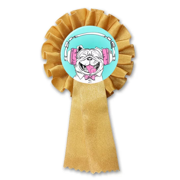 przypinka kotylion Pies