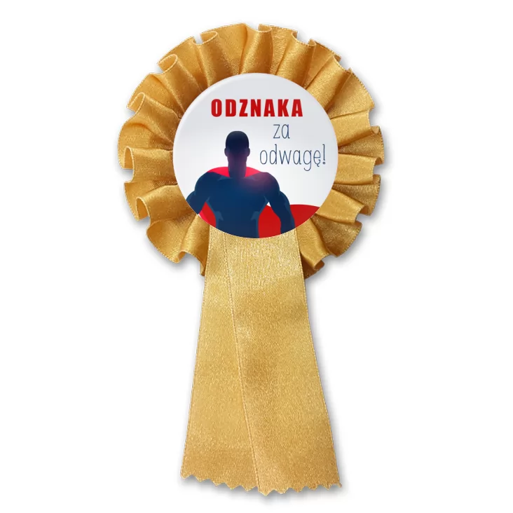 przypinka kotylion Odznaka za odwagę