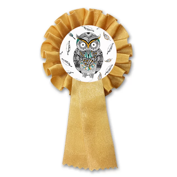 przypinka kotylion Sowa