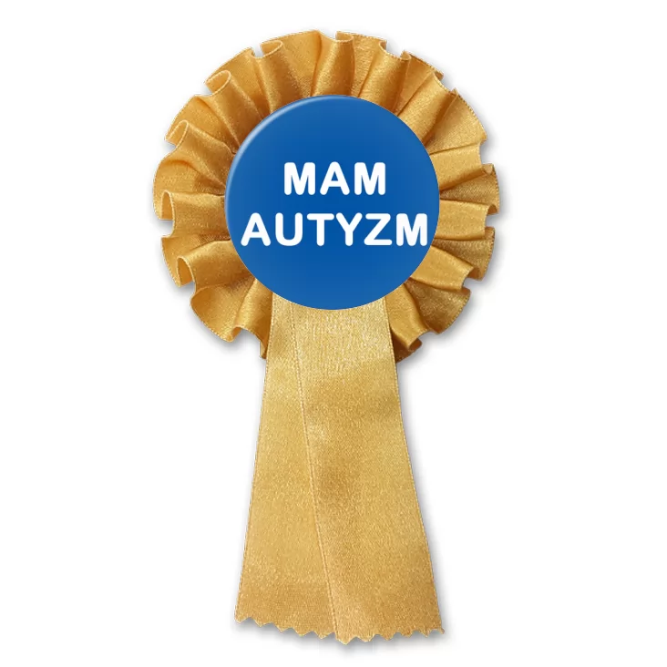 przypinka kotylion Mam autyzm