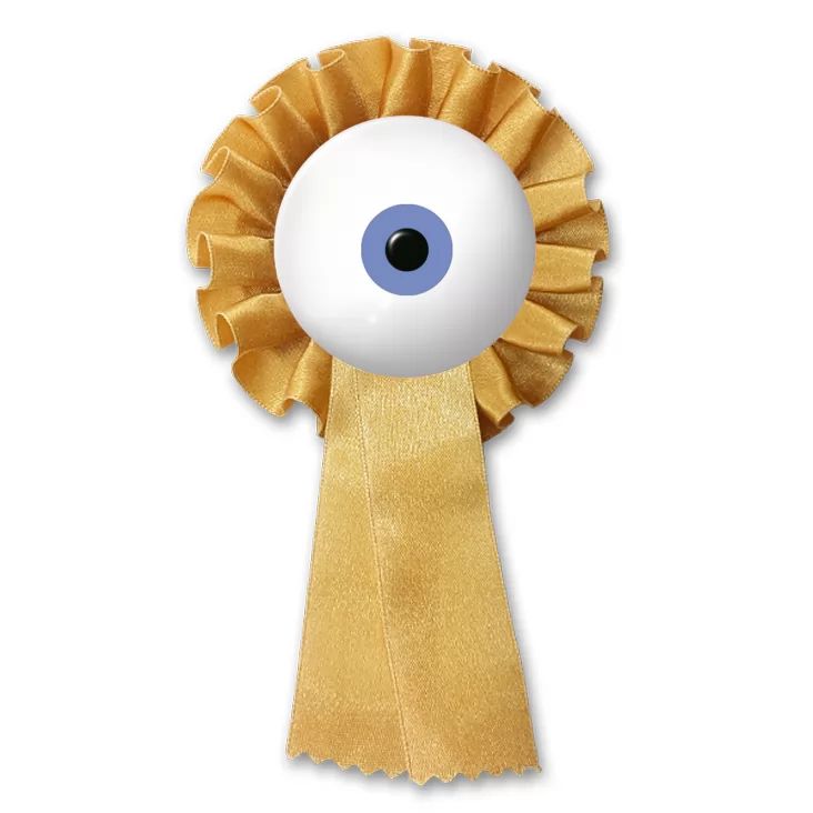 przypinka kotylion Oko