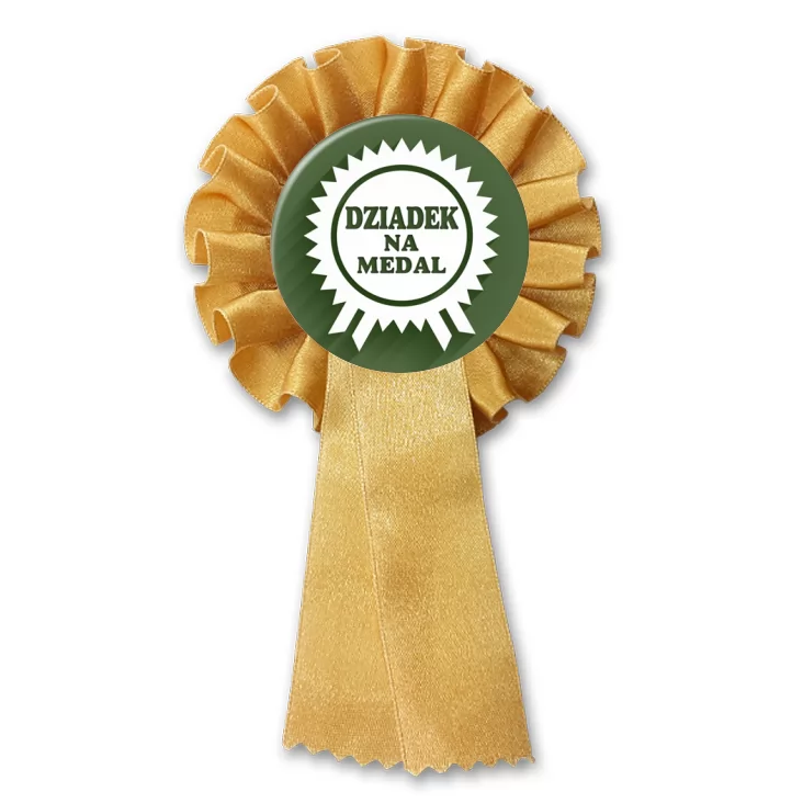 przypinka kotylion Dziadek na medal
