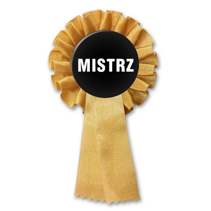 przypinka kotylion Mistrz