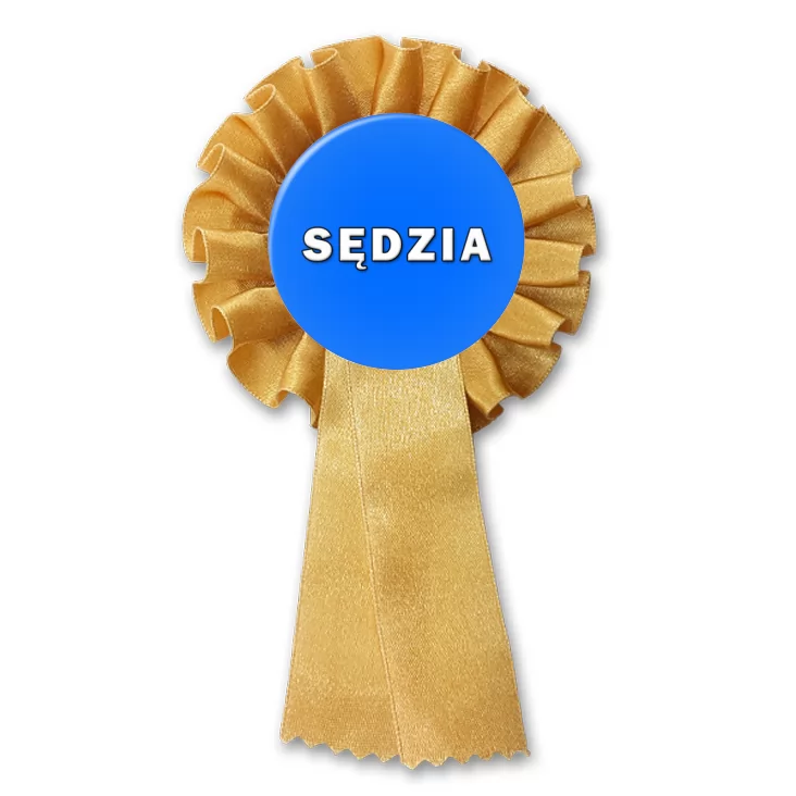 przypinka kotylion Sędzia