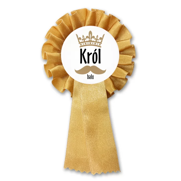 przypinka kotylion Król Balu
