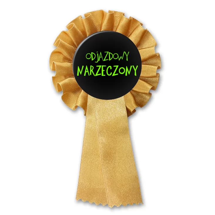 przypinka kotylion Odjazdowy narzeczony