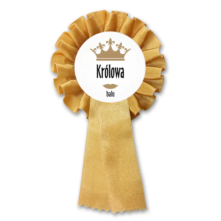 przypinka kotylion Królowa Balu