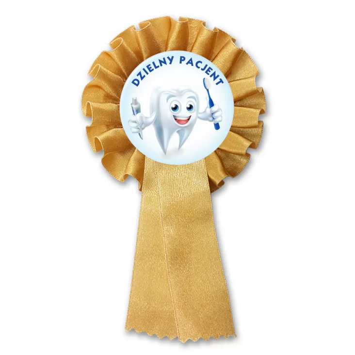przypinka kotylion Dzielny Pacjent