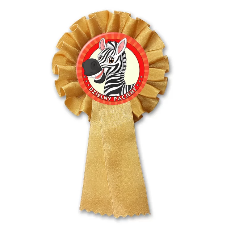 przypinka kotylion Dzielny Pacjent