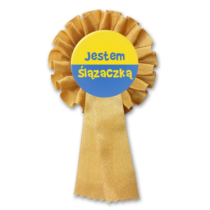 przypinka kotylion Jestem Ślązaczką