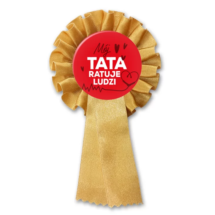 przypinka kotylion Mój tata ratuje