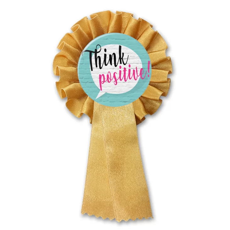 przypinka kotylion Think positive